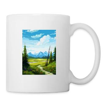 Glennallen Alaska Vintage voyage affiche Souvenir - Mug blanc - blanc - Droite