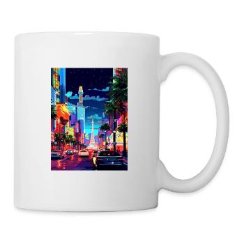 Las Vegas Nevada Vintage voyage affiche Souvenir - Mug blanc - blanc - Droite