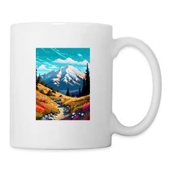 Mount Baldy Texas Vintage Travel Poster Souvenir - Mug - white - Right