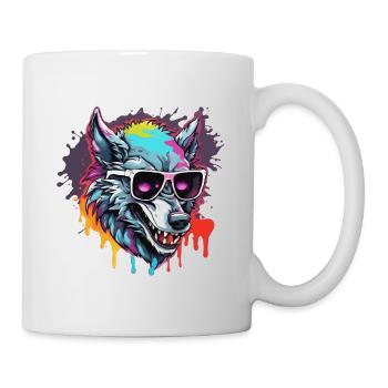 Werwolf / Vollmond / Wesen / Verwandlung / Fluch - Tasse - Weiß - Rechts