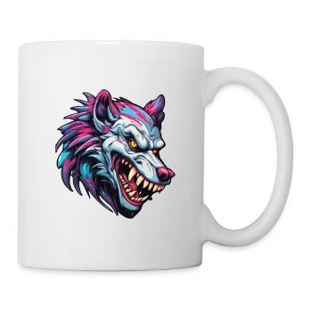 Werwolf / Vollmond / Wesen / Verwandlung / Fluch - Tasse - Weiß - Rechts