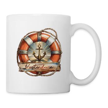 Küstendeern Rettungsring - Tasse - Weiß - Rechts