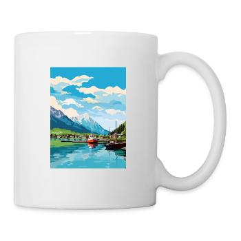 Seward Alaska Vintage voyage affiche WPA Souvenir - Mug blanc - blanc - Droite