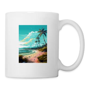 Boca Chica Texas Vintage Reiseposter Souvenir - Tasse - Weiß - Rechts