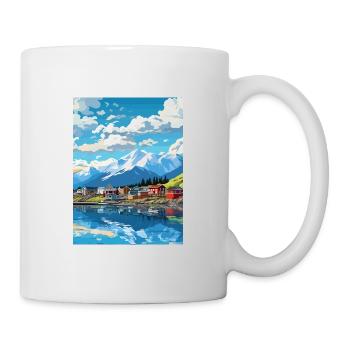 Seward Alaska Vintage Voyage Poster WPA Souvenir - Mug blanc - blanc - Droite