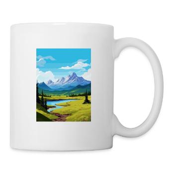 Chugach Alaska Vintage voyage affiche WPA Souvenir - Mug blanc - blanc - Droite