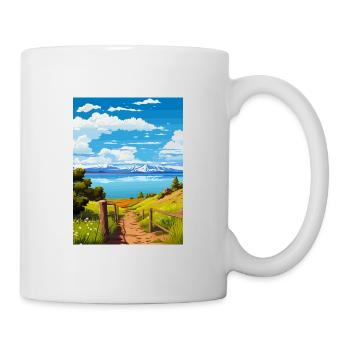 Bear Lake Utah Vintage voyage affiche WPA Souvenir - Mug blanc - blanc - Droite