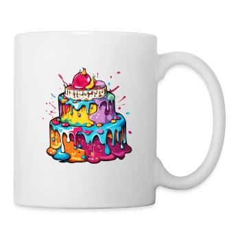 Birthday Cake / Cake / Happy Birthday / Cake - Mug - white - Right