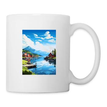 Wrangell Alaska Vintage voyage affiche WPA Souvenir - Mug blanc - blanc - Droite