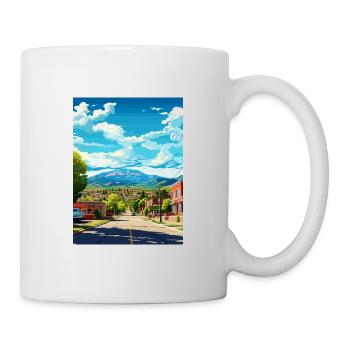 Zeder Utah Vintage Reiseposter WPA Souvenir - Tasse - Weiß - Rechts