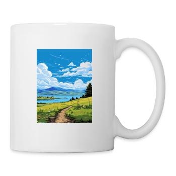Bear Lake Utah Vintage voyage affiche WPA Souvenir - Mug blanc - blanc - Droite