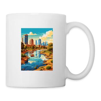 Phoenix Arizona Vintage voyage affiche WPA Souvenir - Mug blanc - blanc - Droite