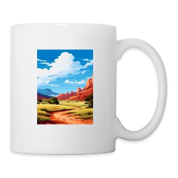 Zeder Utah Vintage Reiseposter WPA Souvenir - Tasse - Weiß - Rechts