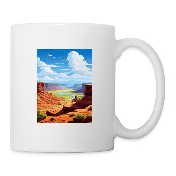 Green River Utah Vintage voyage affiche Souvenir - Mug blanc - blanc - Droite