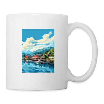 Ketchikan Alaska Vintage voyage affiche Souvenir - Mug blanc - blanc - Droite
