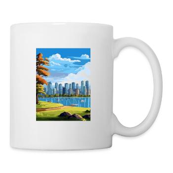Vancouver Canada Vintage voyage affiche Souvenir - Mug blanc - blanc - Droite