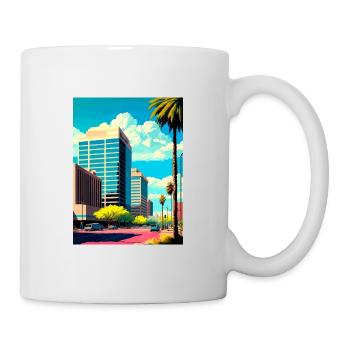 Glendale Arizona Vintage voyage affiche Souvenir - Mug blanc - blanc - Droite