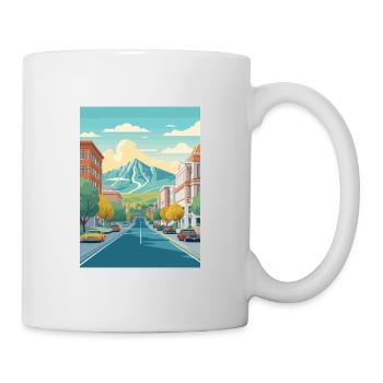 Provo Utah affiches Vintage voyage affiche Souvenir - Mug blanc - blanc - Droite