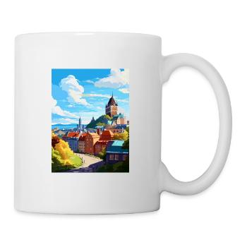 Québec Canada Vintage voyage affiche WPA Souvenir - Mug blanc - blanc - Droite