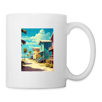 Fort Myers Florida Vintage Travel Poster Souvenir - Mug - white - Right