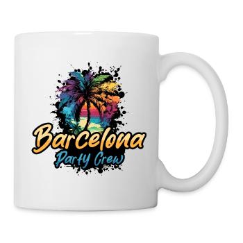 Vacances de l’équipage de fête à Barcelone - Mug blanc - blanc - Droite