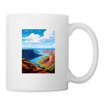 Flaming Gorge Utah Vintage voyage affiche Souvenir - Mug blanc - blanc - Droite