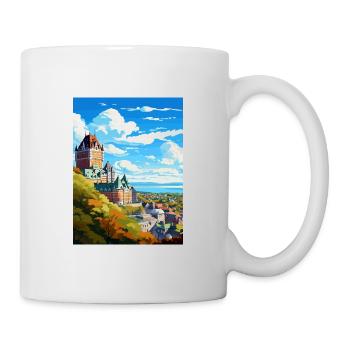 Québec Canada Vintage voyage affiche WPA Souvenir - Mug blanc - blanc - Droite