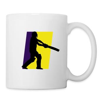 Pitcher Cricket Werfen - Tasse - Weiß - Rechts