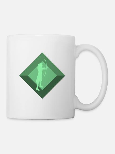 Bogen Bogen Armbrust - Tasse - Weiß