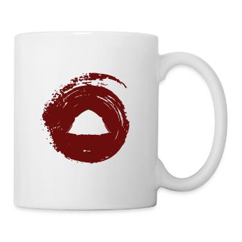 Zelt Pfadfinder Zelt - Tasse - Weiß - Rechts