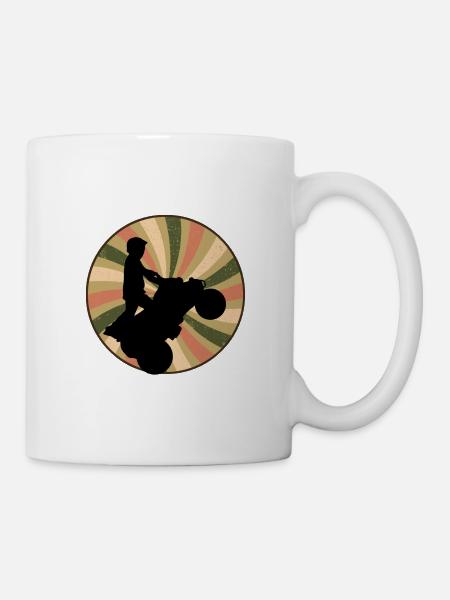 Stuntman Quad - Tasse - Weiß