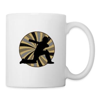 Pitcher Cricketspieler Cricketmannschaft - Tasse - Weiß - Rechts