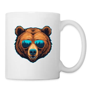 Cooler wilder Bär - Tasse - Weiß - Rechts