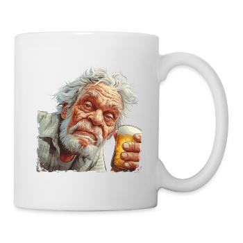 Beer Drinker Outfit Father's Day Men's Night - Mug - white - Right