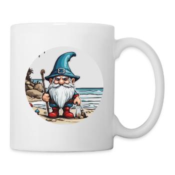 Gartenzwerg / Märchenland / Kobold / Gnom / Logo - Tasse - Weiß - Rechts