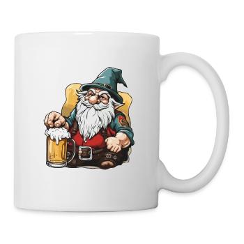 Gartenzwerg / Märchenland / Kobold / Gnom / Logo - Tasse - Weiß - Rechts