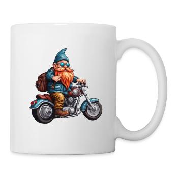 Gartenzwerg / Märchenland / Kobold / Gnom / Logo - Tasse - Weiß - Rechts
