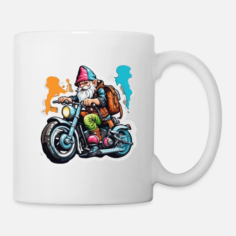 Gartenzwerg / Märchenland / Kobold / Gnom / Logo - Tasse - Weiß