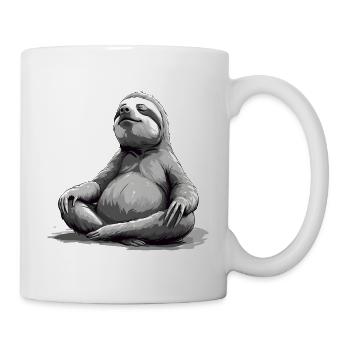 Sloth Yoga Relaxation Chilling Gift - Mug - white - Right