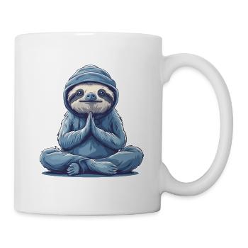 Sloth Yoga Relaxation Chilling Gift - Mug - white - Right