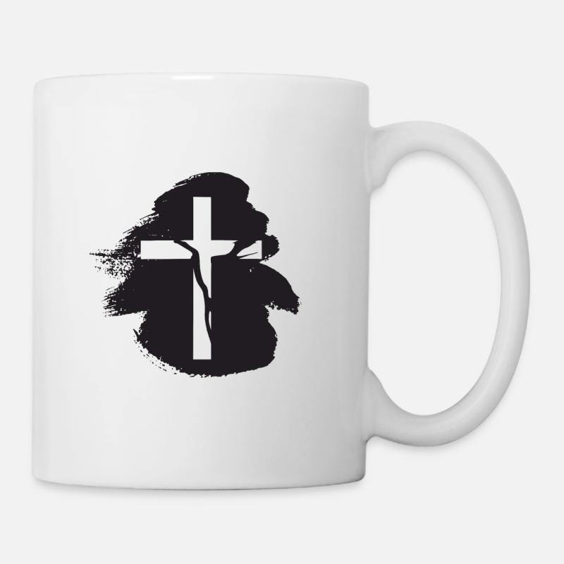 Kreuz Kreuz Christ - Tasse - Weiß