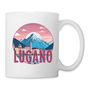 Lugano Schweiz Monte Brè Switzerland Tessin Ticino - Mug - white - Right