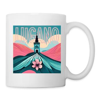 Lugano Schweiz Monte Brè Switzerland Tessin Ticino - Mug - white - Right