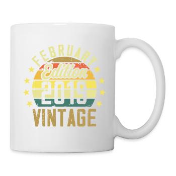 Anniversaire 5 ans - Cadeau Février 2019 - 5e - Mug blanc - blanc - Droite