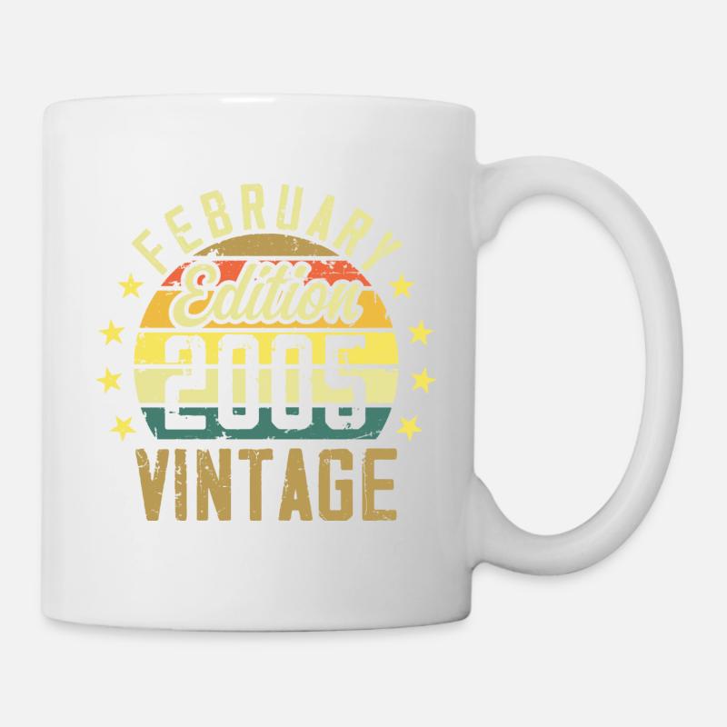 Anniversaire 19 ans - Cadeau Février 2005 - 19e - Mug blanc - blanc