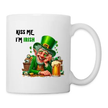 Embrasse-moi, je suis irlandais - Mug blanc - blanc - Droite