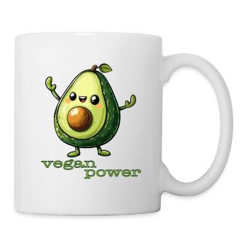 Vegan Power - Avocat - Mug blanc - blanc - Droite