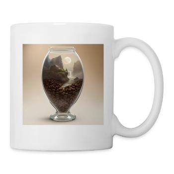 Calm in a Coffee Cup - Mug - white - Right