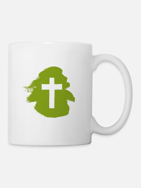 Cross Bible Verse Bible Verse - Mug - white