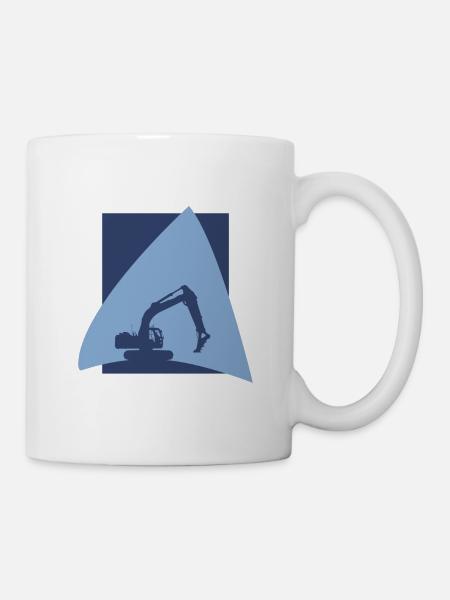 Baggerfahrerin Hausbau Hausbau - Tasse - Weiß